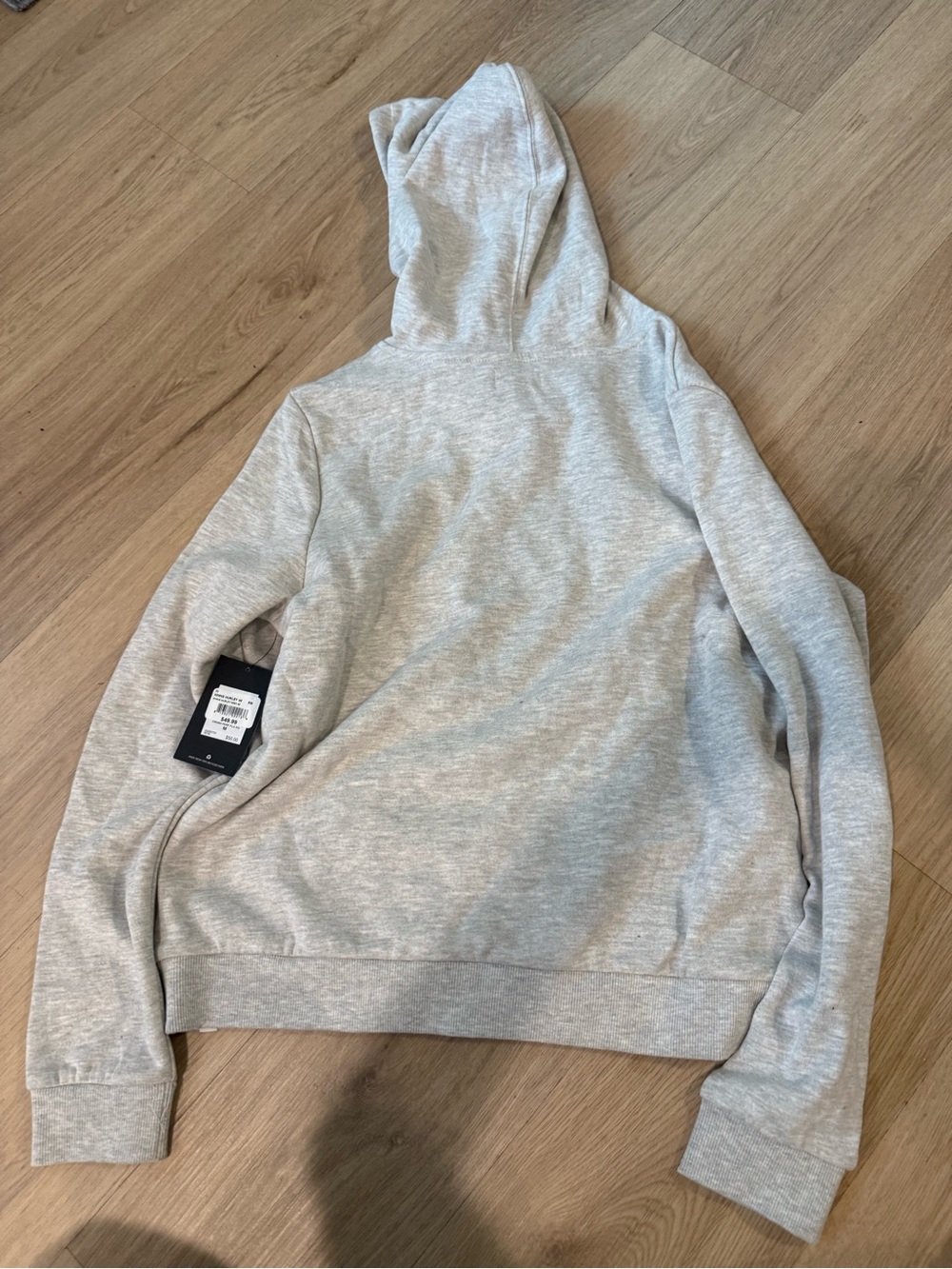 Hurley Gray Pullover Hoodie with Floral Logo - Picture 5 of 5